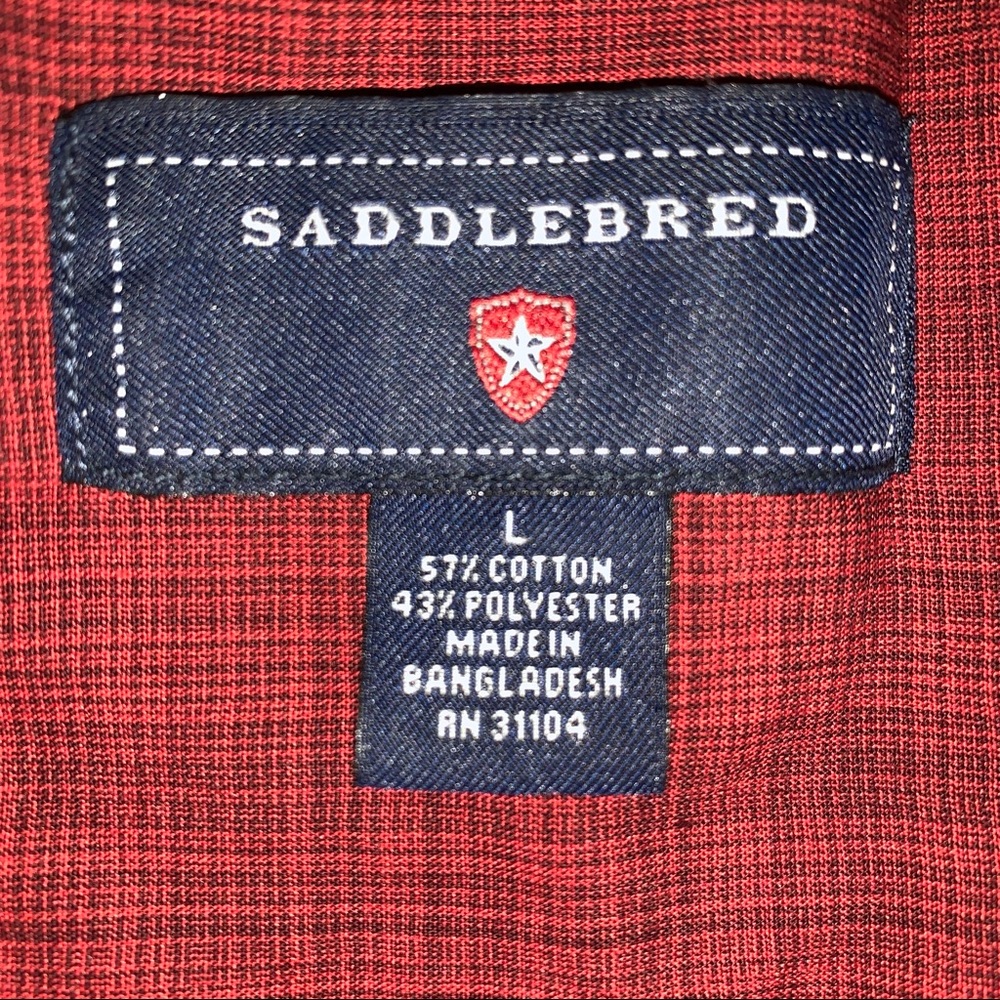 2 Saddlebred Button Down Shirts - image 3